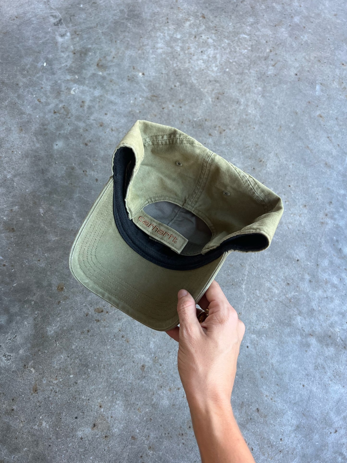 Vintage Light Green Carhartt Velcro Hat