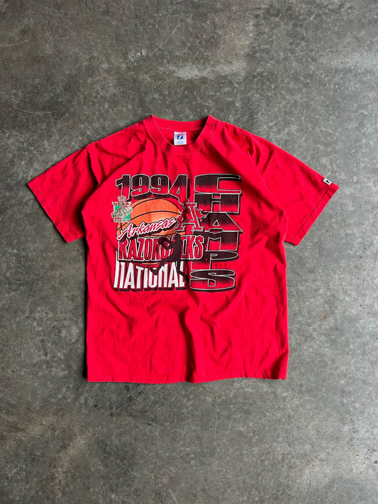 Vintage Red Arkansas Razorbacks 1994 Champions Shirt - L