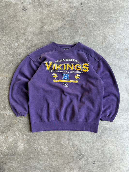 Vintage Minnesota Vikings Crew - L