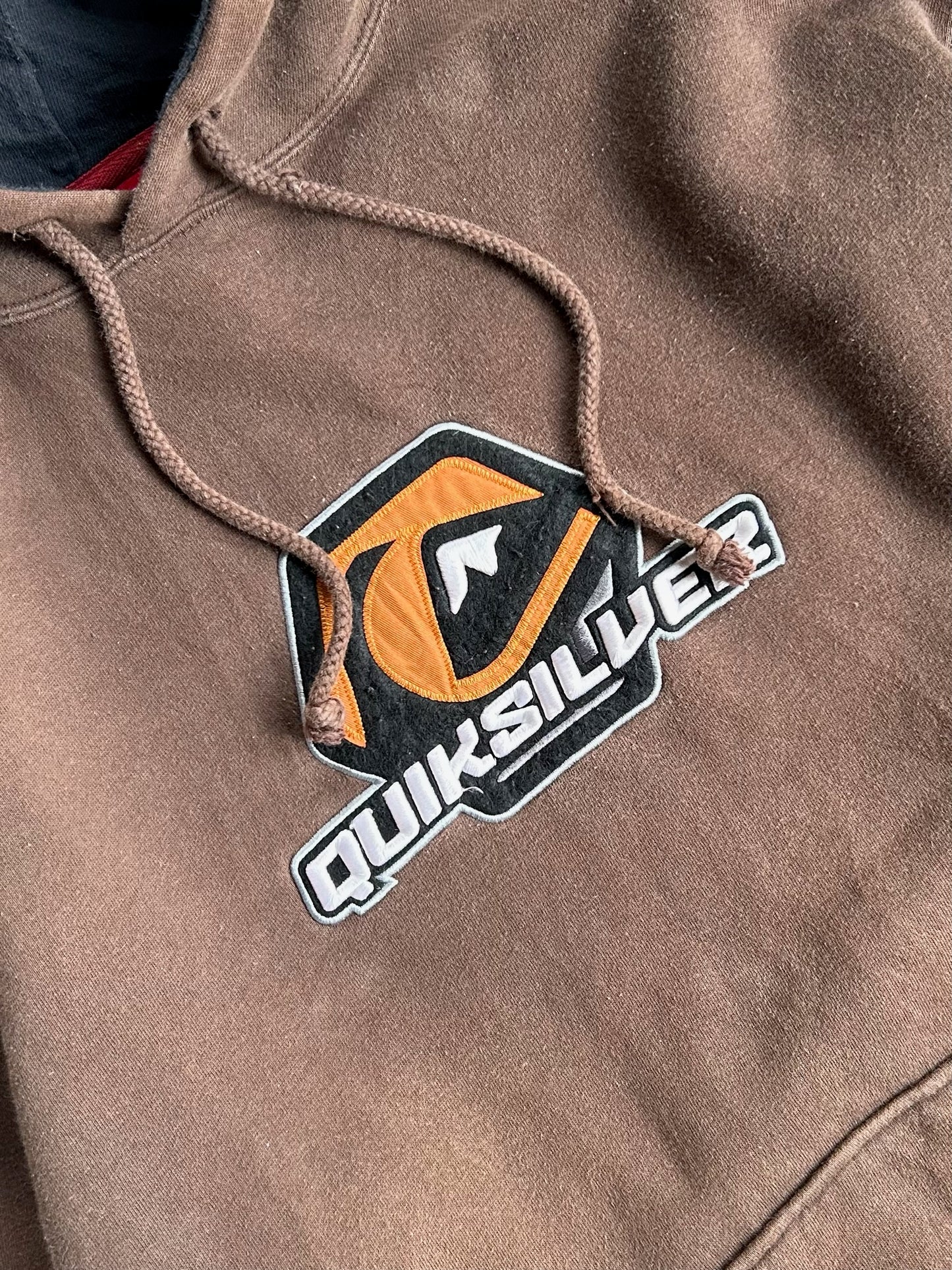 Vintage Brown Quiksilver Hoodie - L