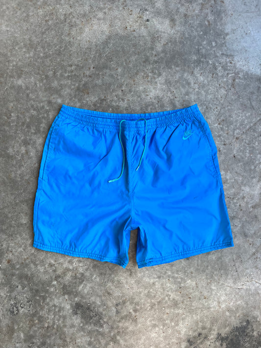 Vintage Reworked Blue Nike Shorts - L