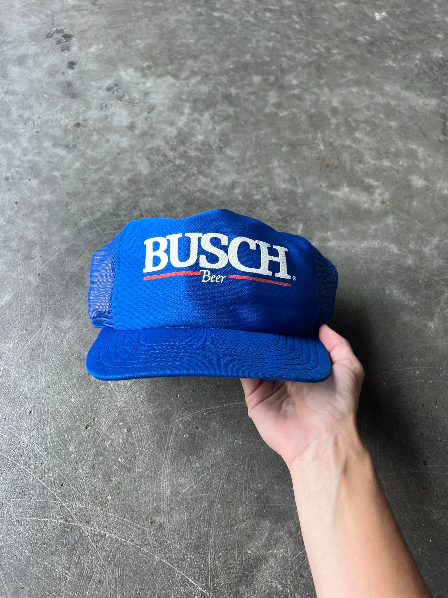 Vintage Busch Beer Snapback Hat