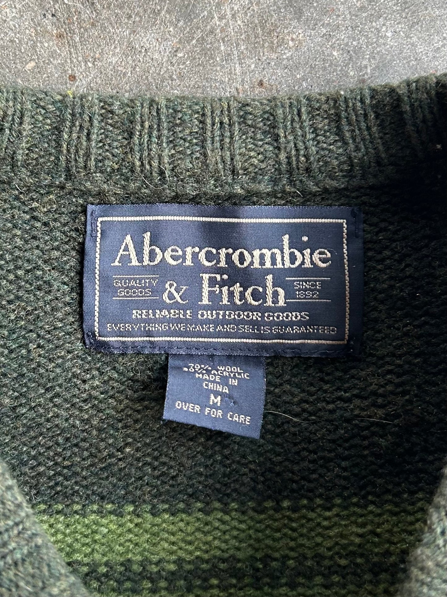 Vintage Abercrombie & Fitch Striped Sweater - M