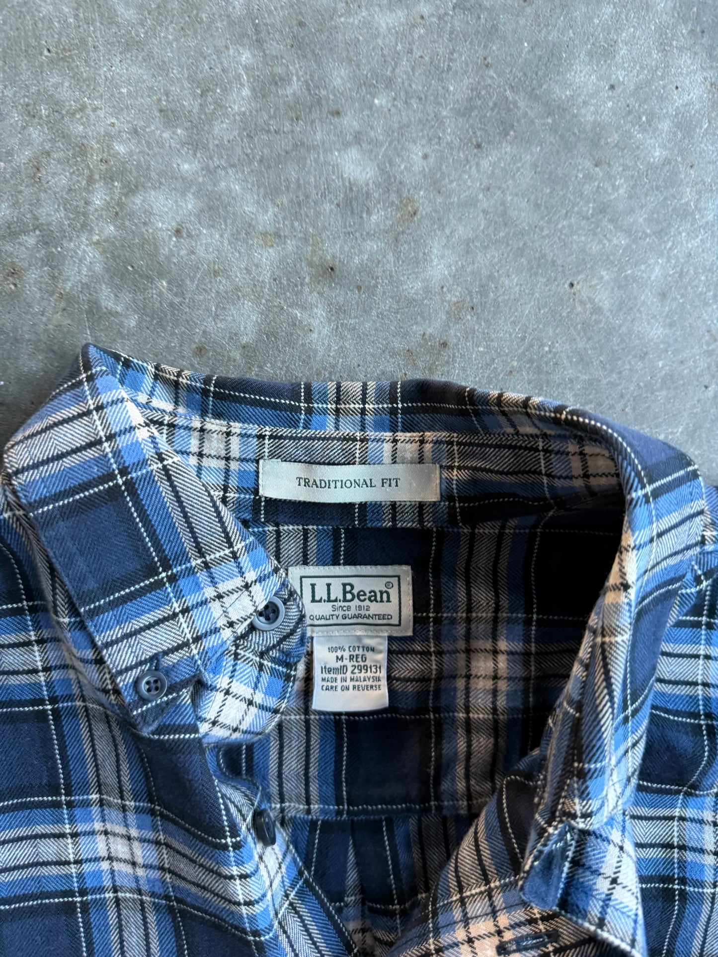 Vintage L.L. Bean Blue Flannel - M