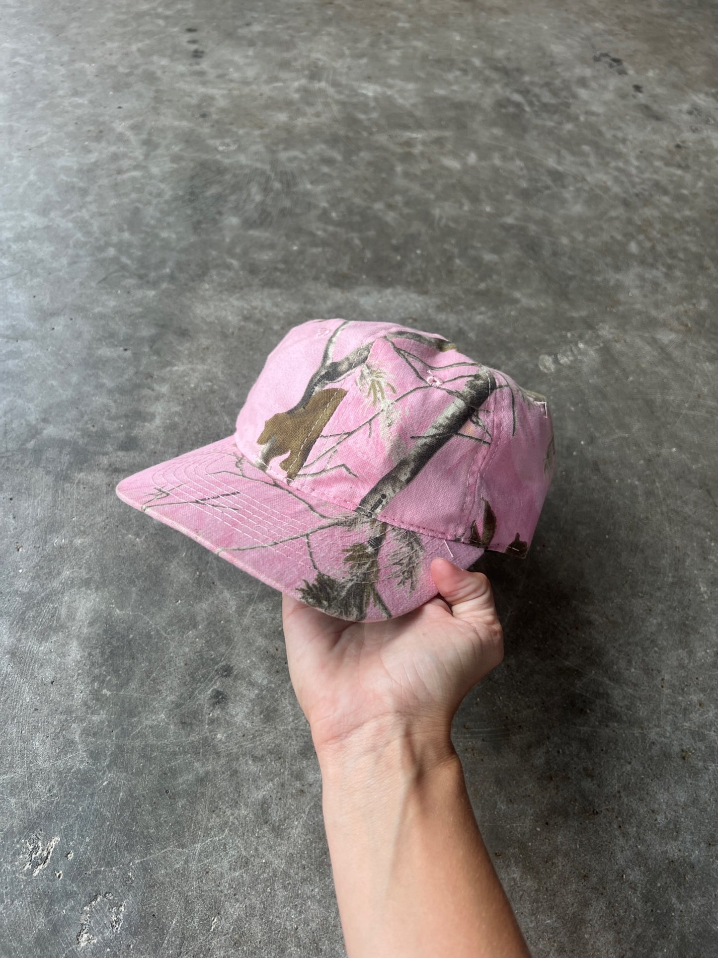 Real Tree Pink Camo Adjustable Hat