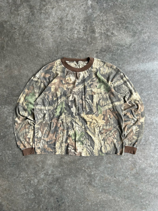 Vintage Advantage Long Sleeve Camo Tee - XL