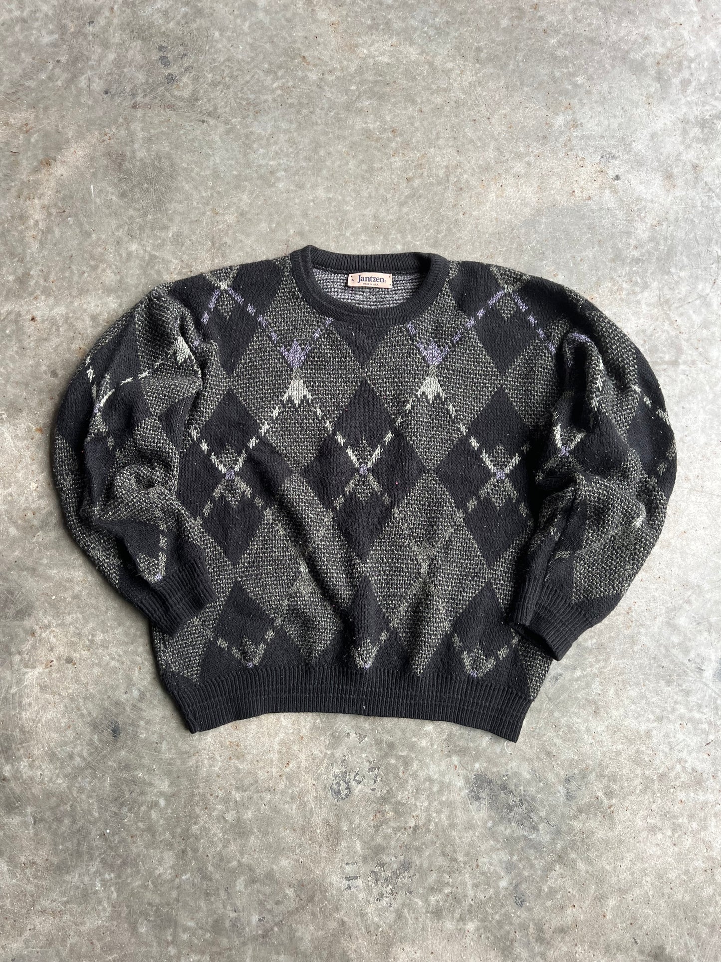 Vintage Jantzen Chunky Patterned Sweater - XL