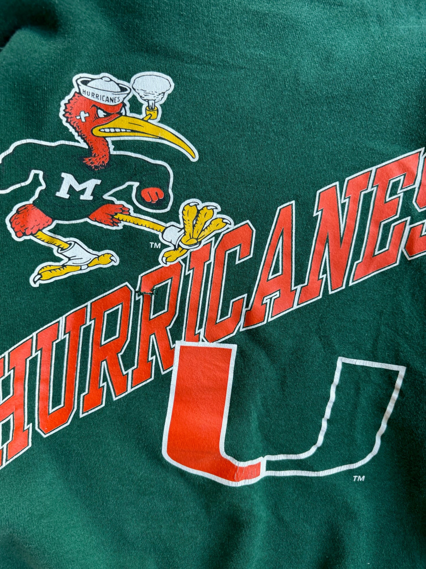 Vintage Miami Hurricanes Crew - XL