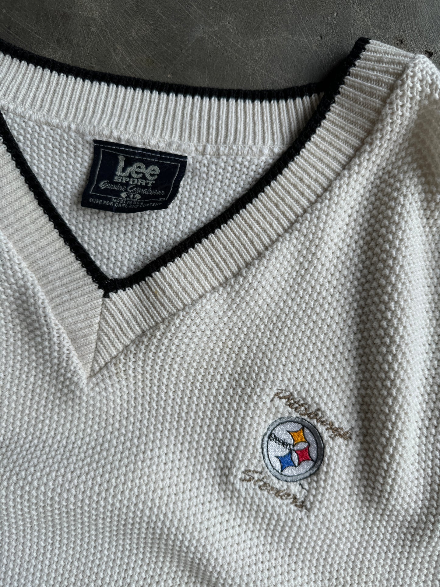 Vintage Pittsburgh Steelers Sweater Vest - XL