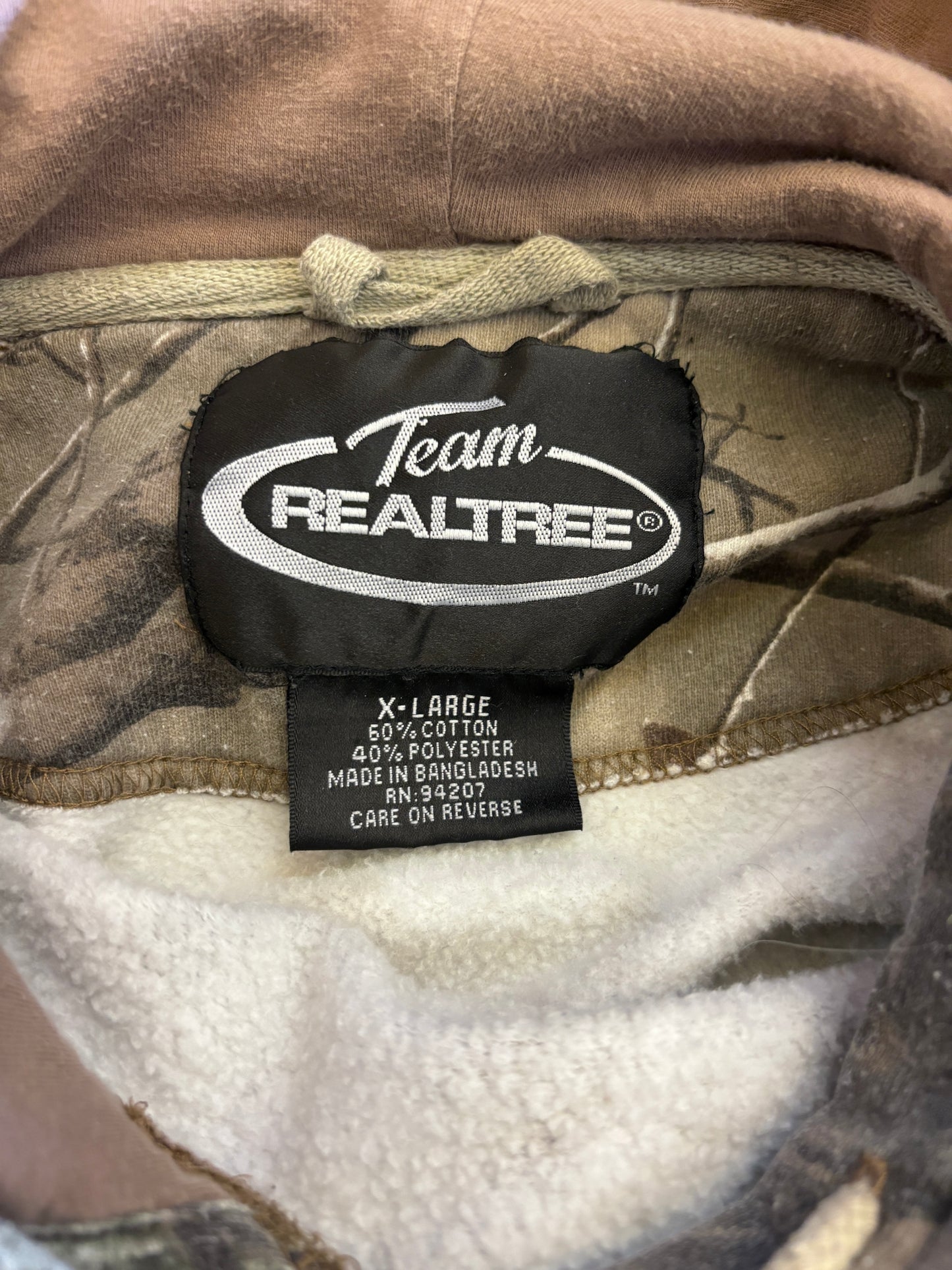 Vintage Camo Team Realtree Hoodie - XL