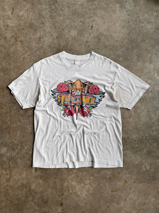 Vintage White Aerosmith Shirt - XL