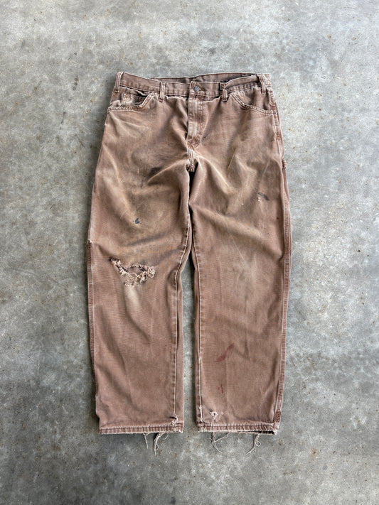 Vintage Light Brown Distressed Dickies Carpenter Pants - 34