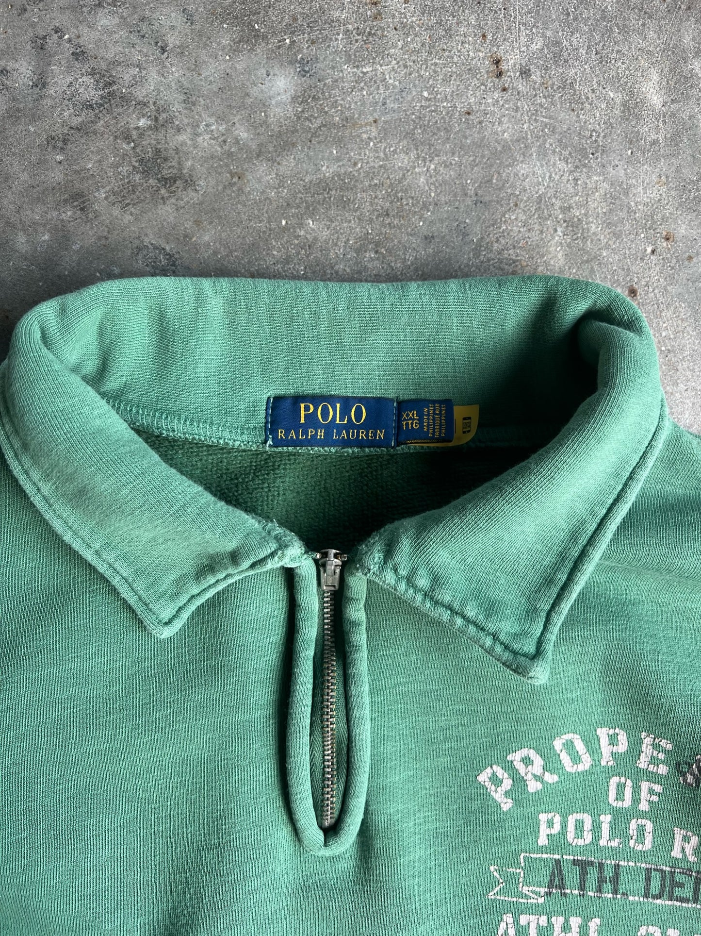 Vintage Collared Polo Quarter Zip - XXL