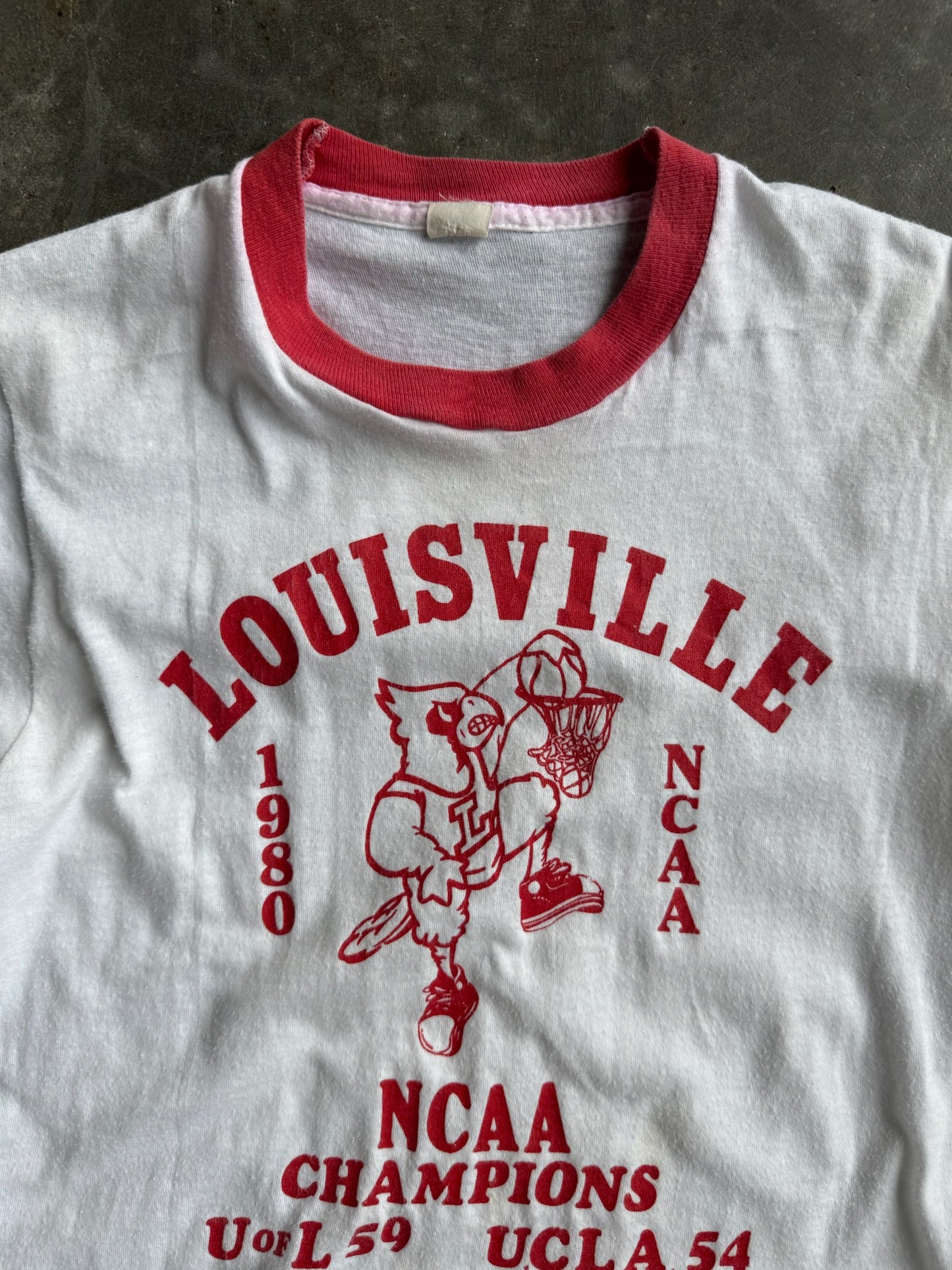 True Vintage Single Stitch Louisville Distressed Tee - M