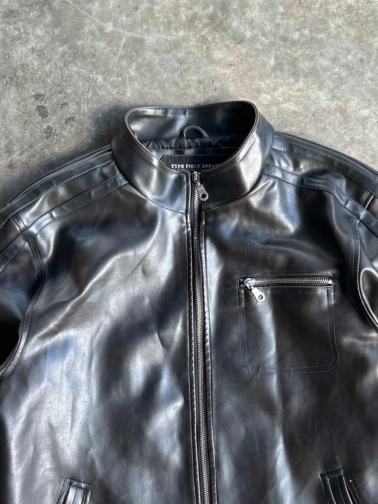 Vintage Machine Leather Jacket - L