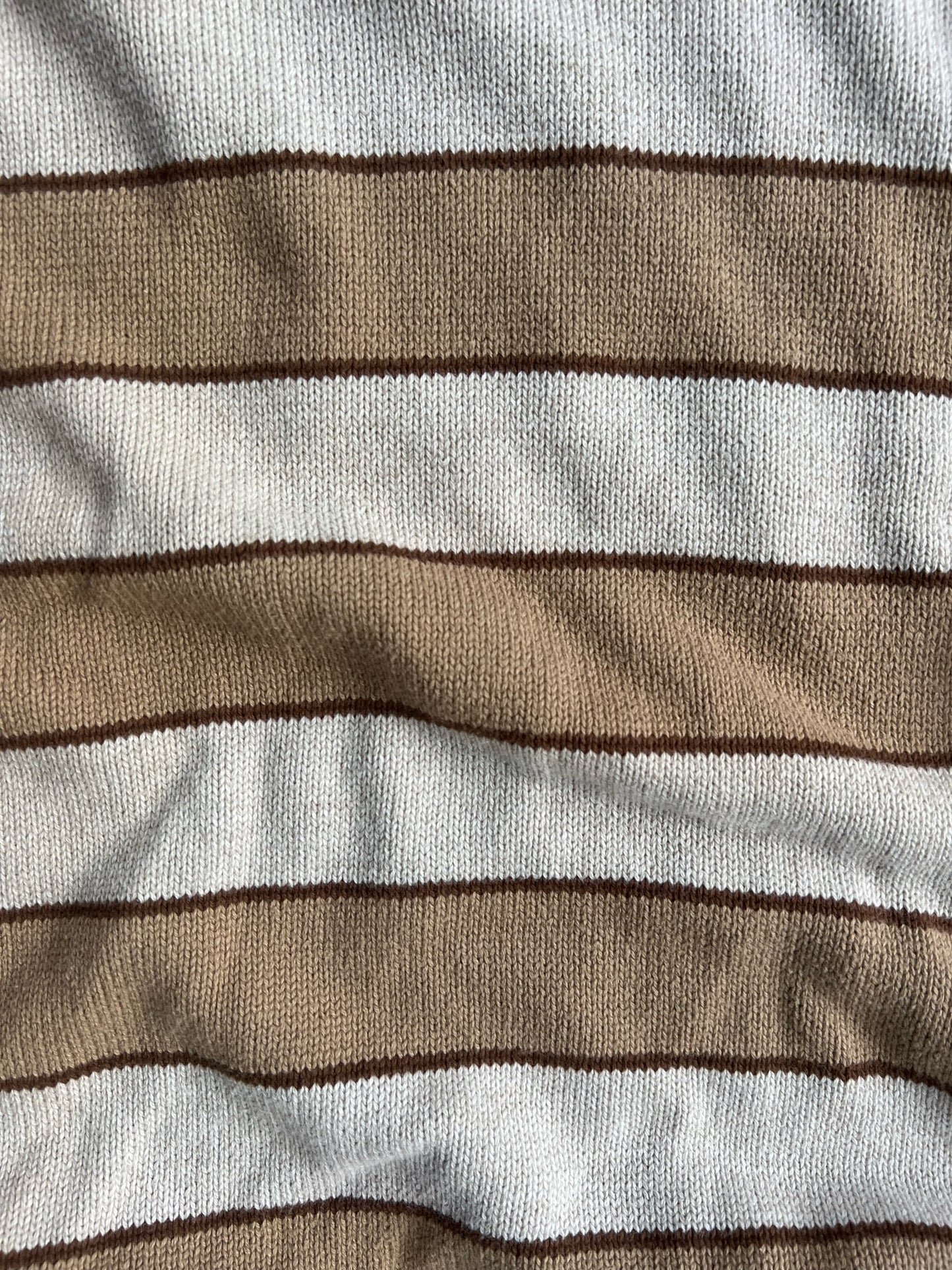 Vintage Tan St. John’s Bay Striped Sweater - L