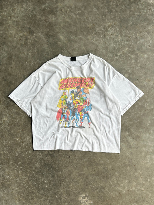 Vintage Avengers Assemble Cropped Tee - XL