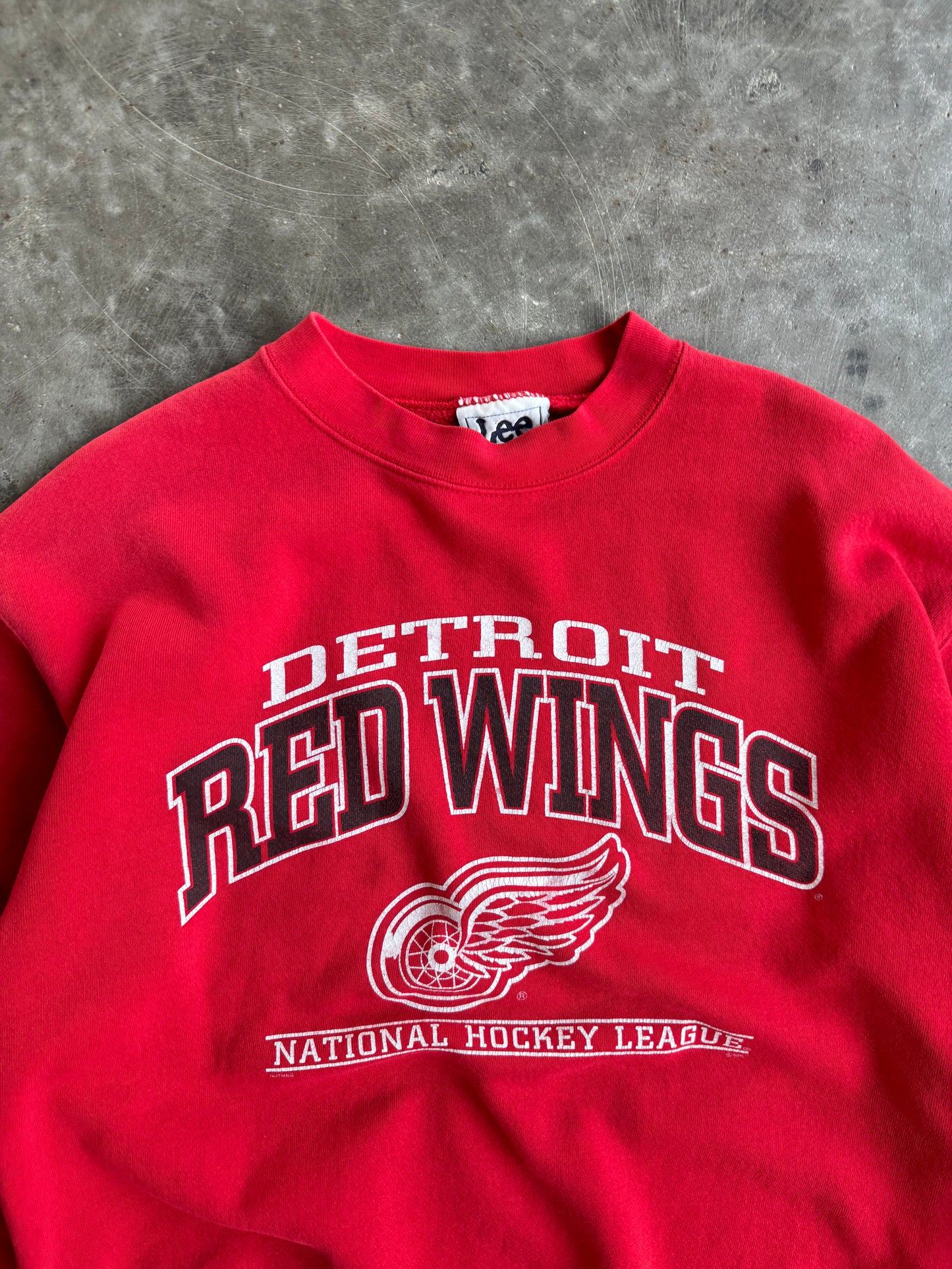 Vintage Detroit Red Wings Crew - L