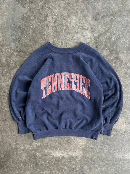 Vintage University of Tennessee Navy Crew - L