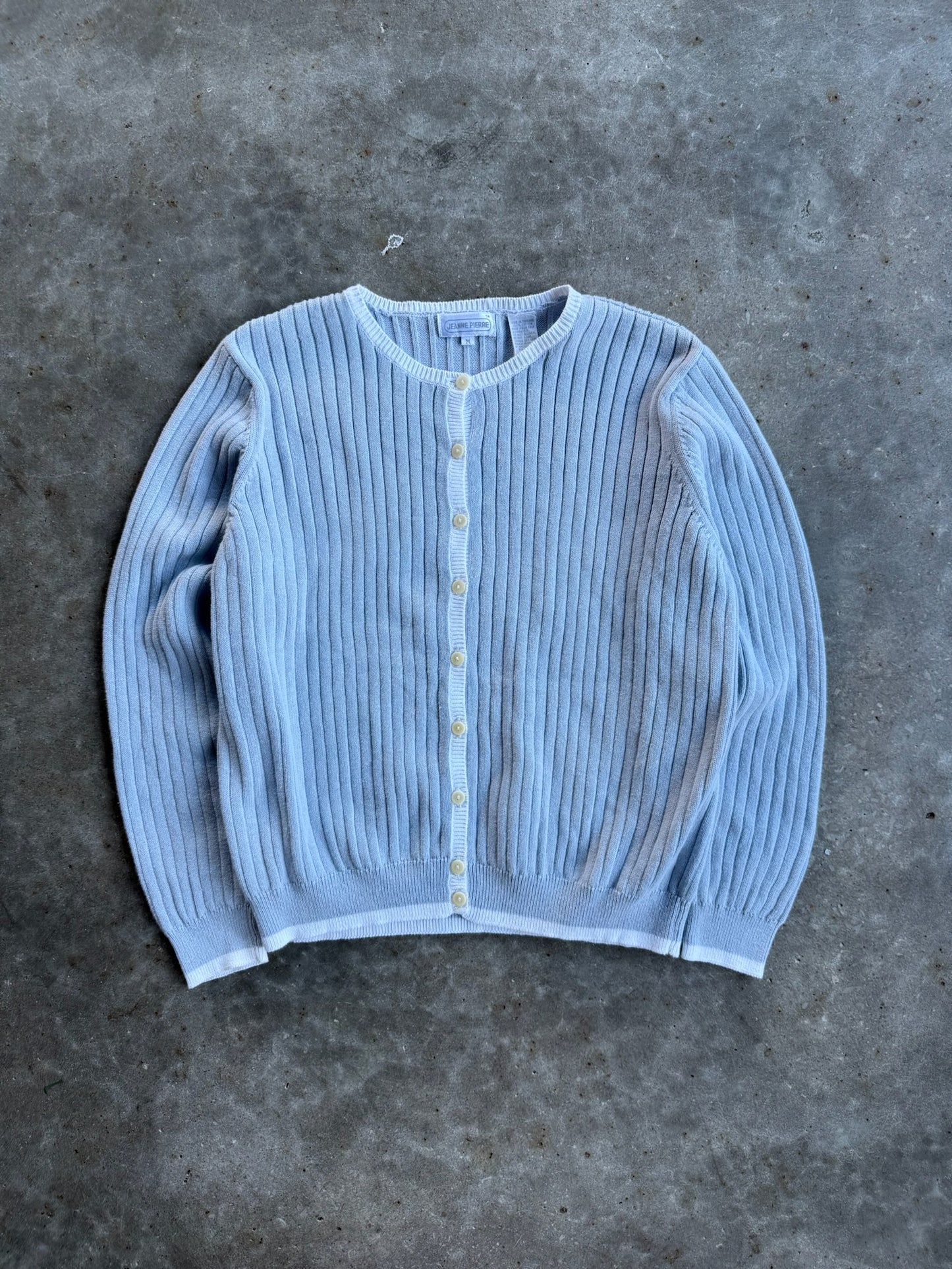 Vintage Pastel Blue Jeanne Pierre Cardigan - M