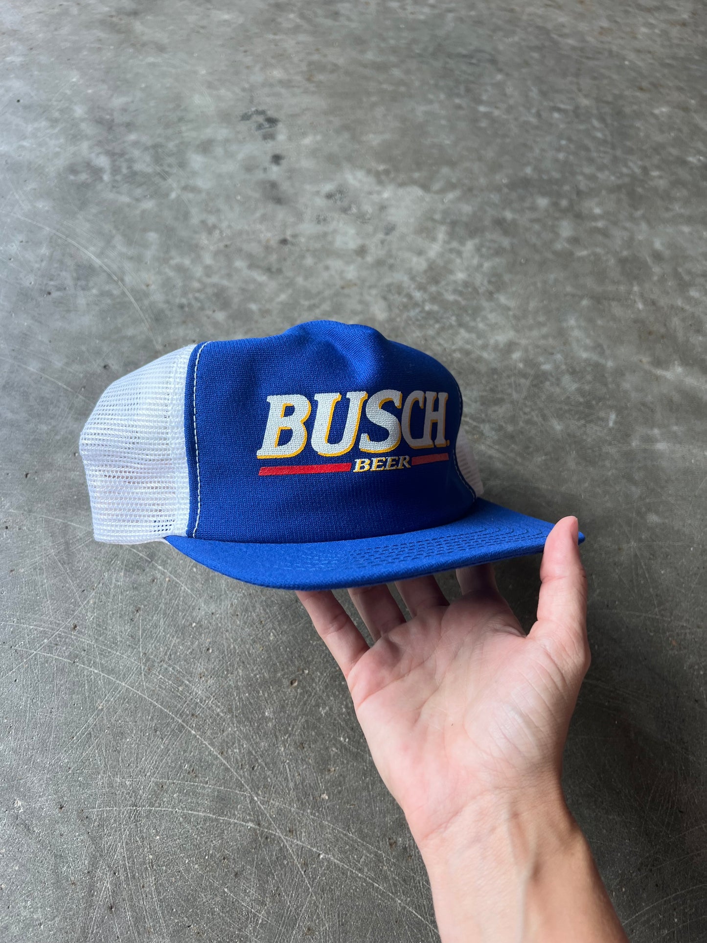 Vintage Busch Beer Snapback Hat