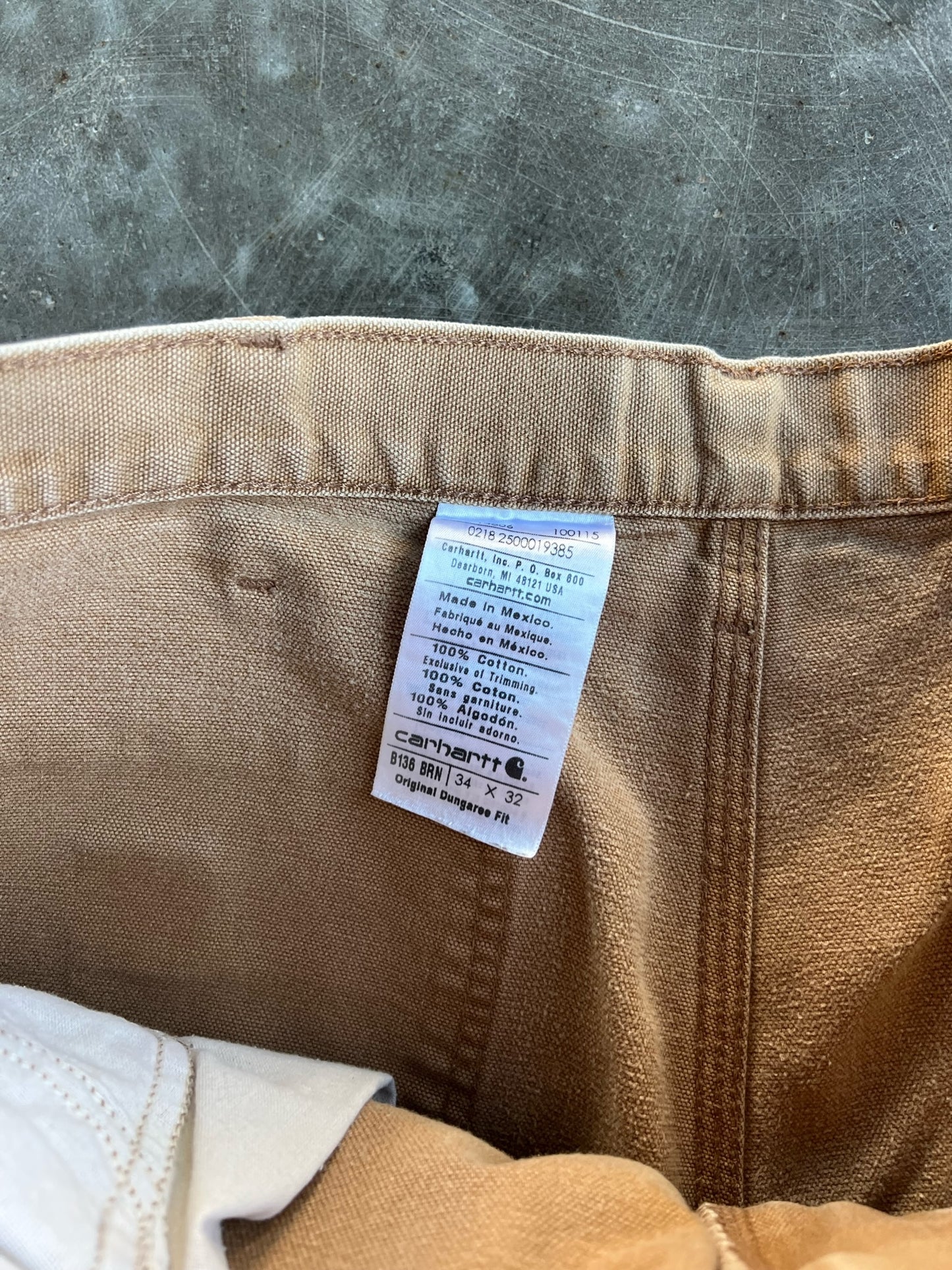 Vintage Tan Carhartt Double Knee Pants - 34