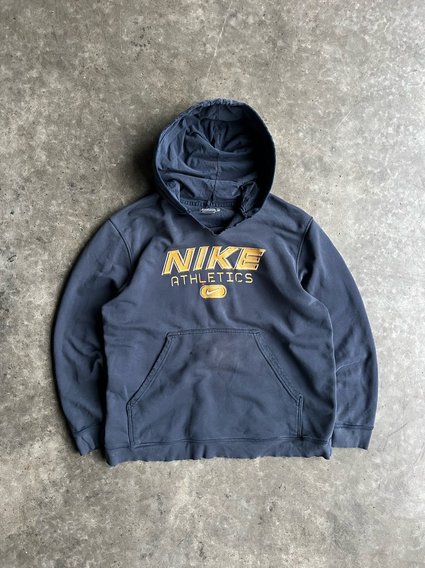 Vintage Navy Nike Athletics Hoodie- XL