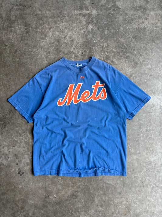 Vintage Faded Mets Distressed Tee - XL