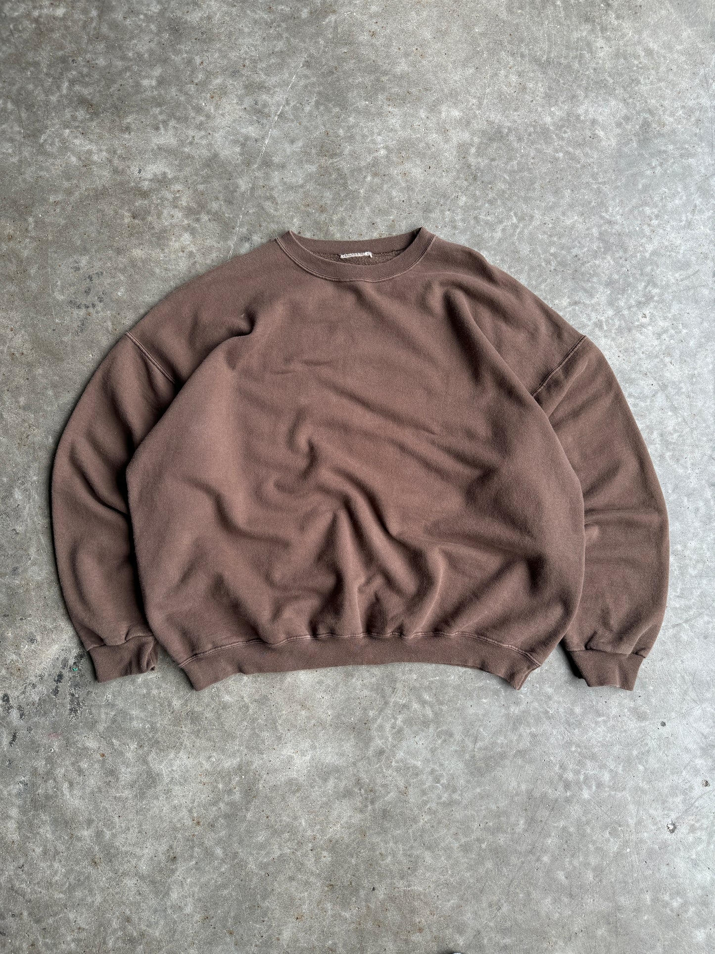 Vintage Blank Brown Crew - XL