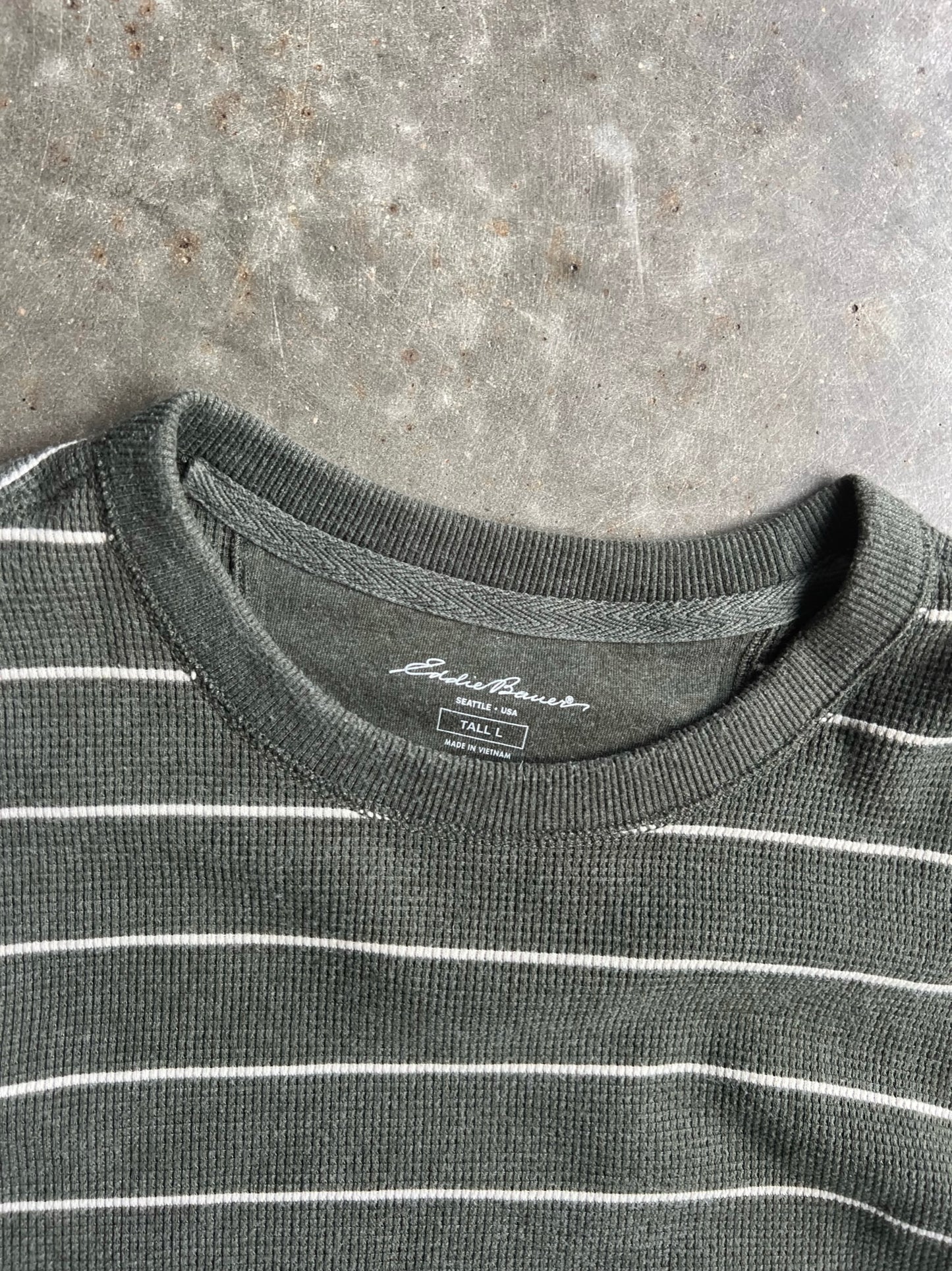 Vintage Olive Green Eddie Bauer Thermal - L