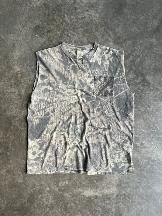 Vintage Mossy Oak Cut Off Shirt - XXL