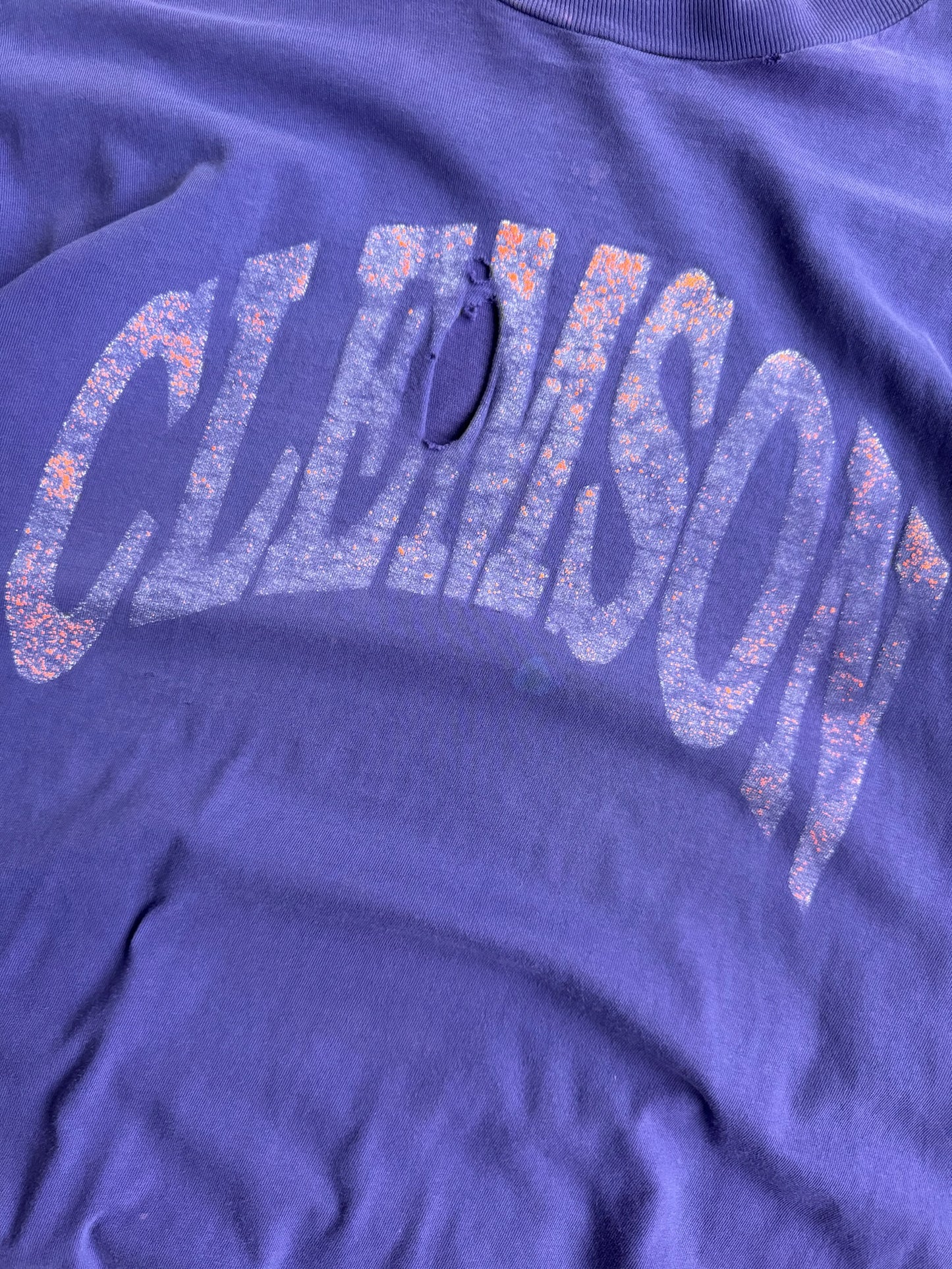 Vintage Distressed Clemson Shirt - XL