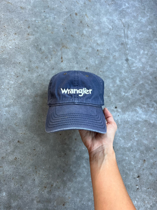 Vintage Navy Wrangler StrapBack Hat