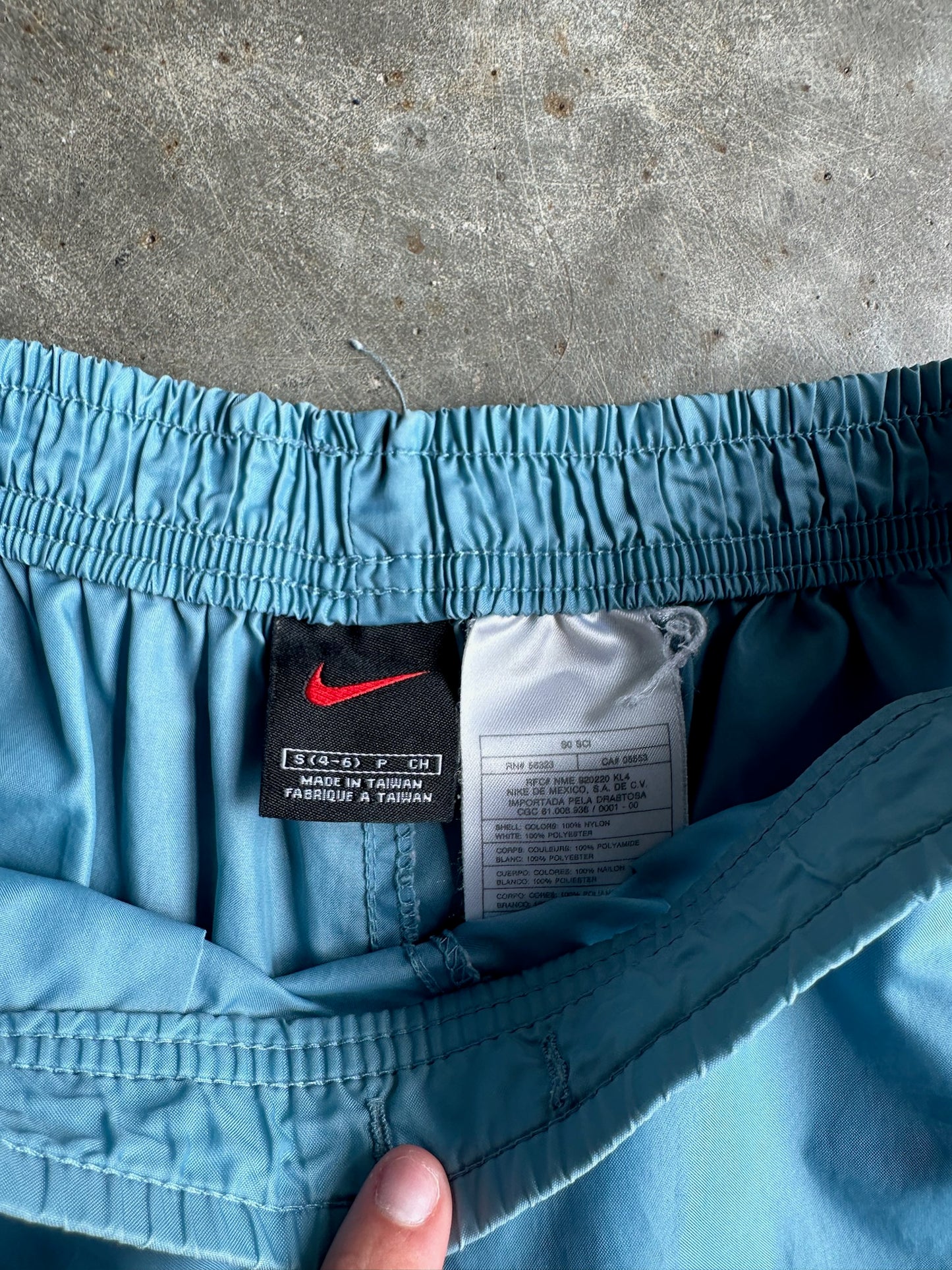 Vintage Reworked Baby Blue Nike Shorts - S