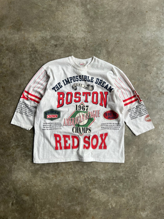 Vintage Boston Red Sox Single Stitch Long Gone Shirt - XL