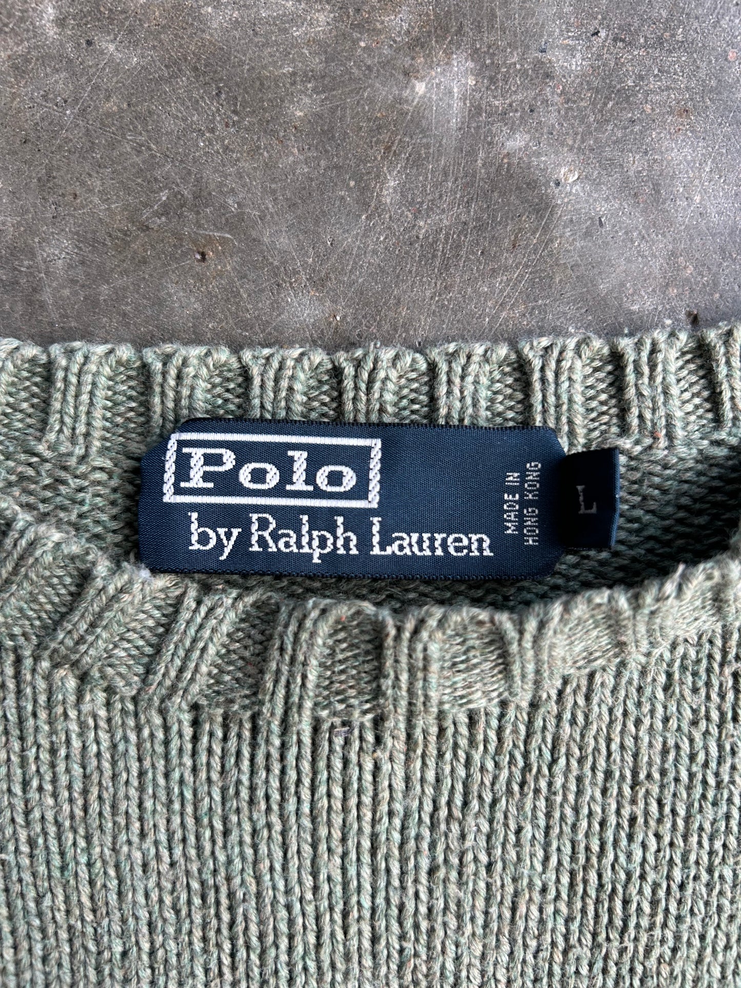 Vintage Polo Ralph Lauren Sage Sweater - L