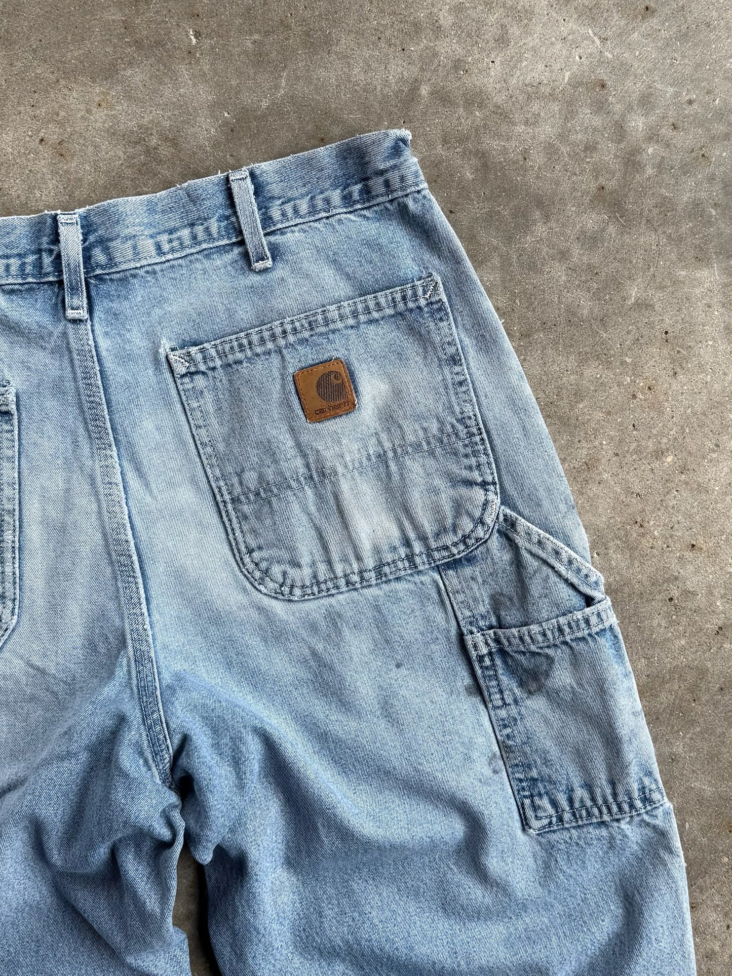 Vintage Distressed Carhartt Denim Carpenter Pants - 34