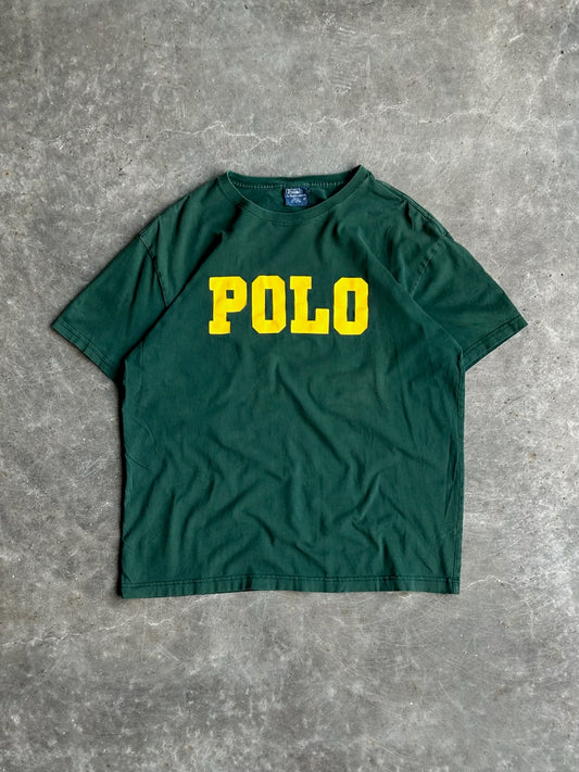 Vintage Green Polo Ralph Lauren Tee - M