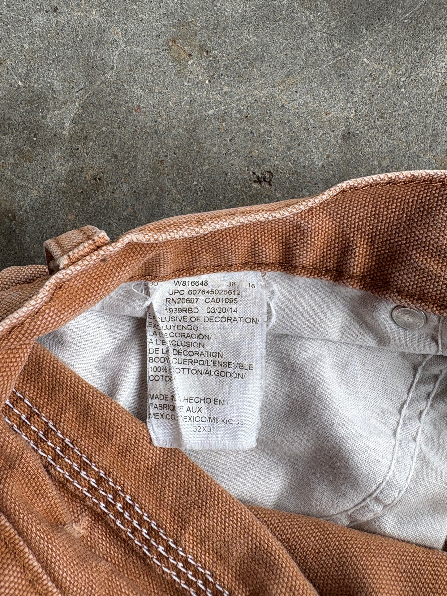 Vintage Tan Distressed Dickies Carpenter Pants - 32