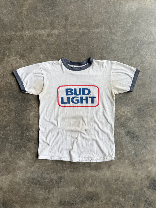 True Vintage Bud Light Graphic Faded Tee - L