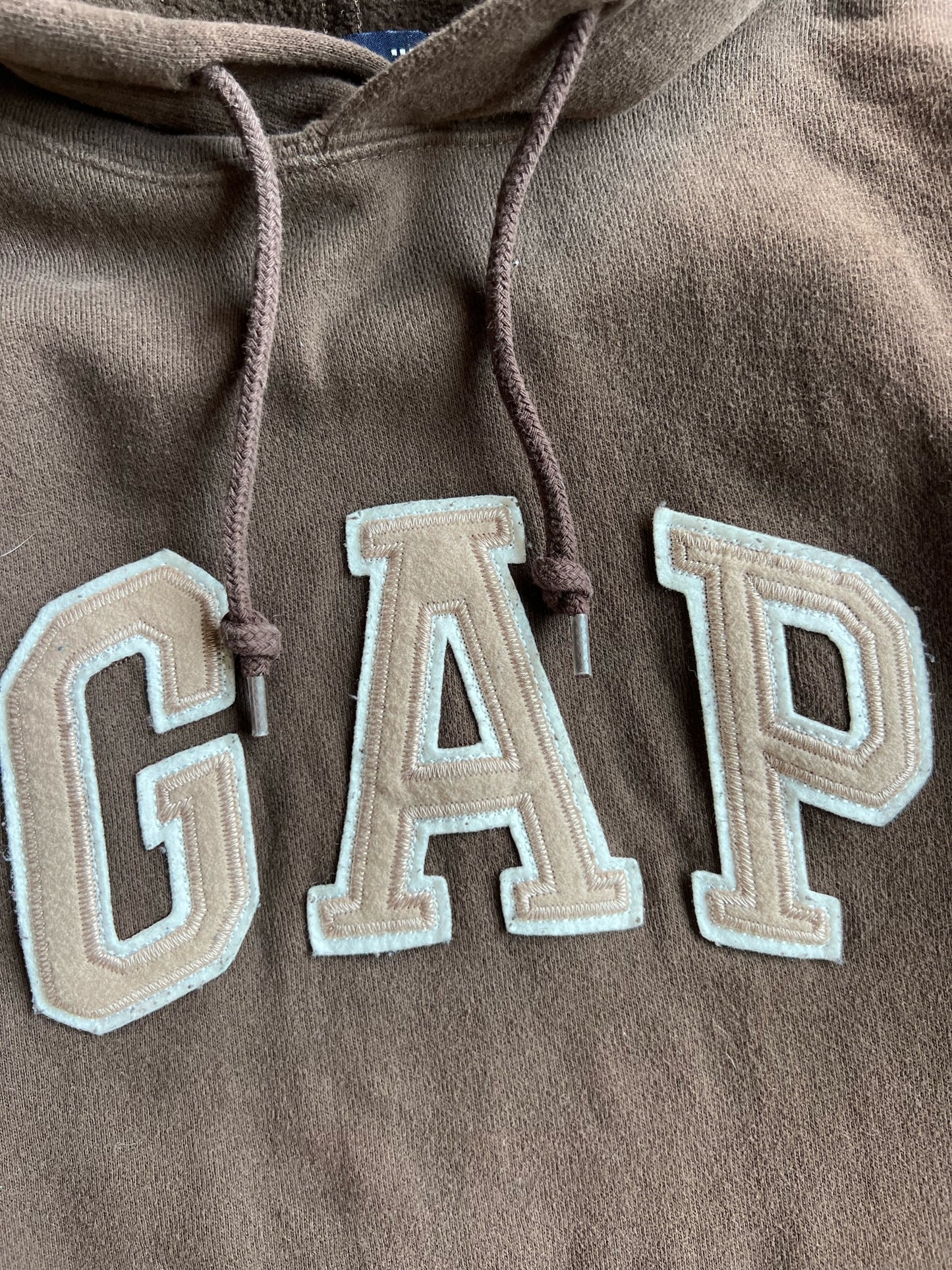 Vintage Brown Gap Hoodie - M