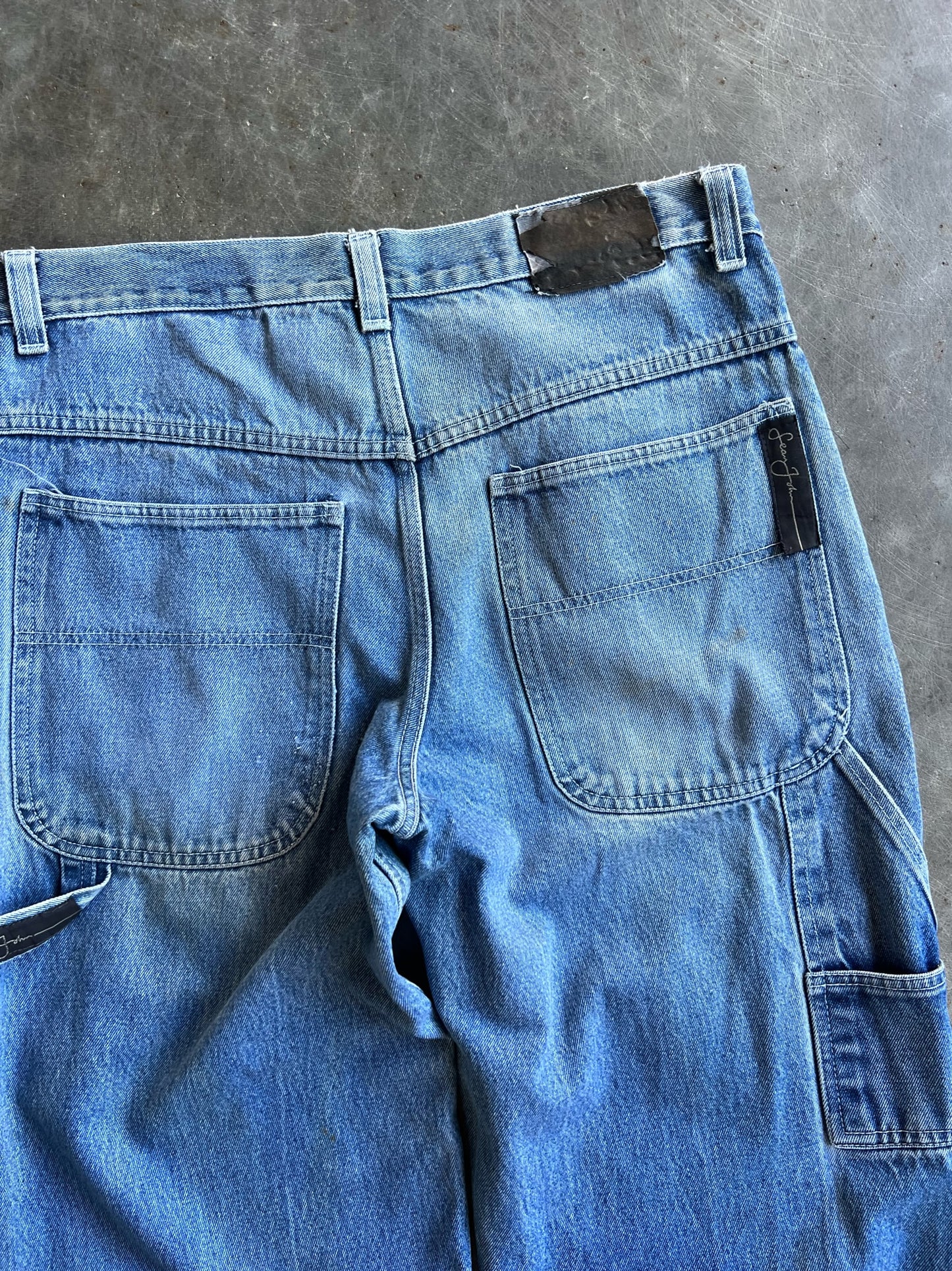 Vintage Medium Wash John Jeans Carpenter Pants - 35