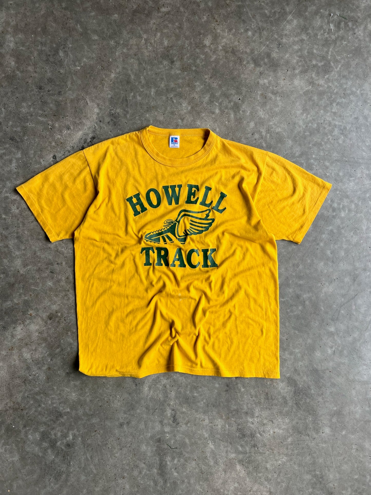 Vintage Yellow Howell Track Russell Shirt - XL