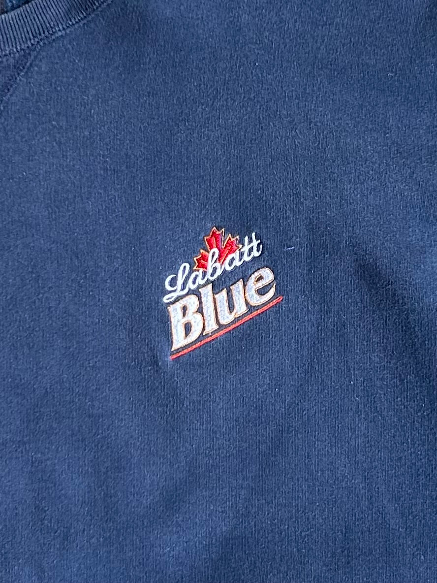 Vintage Labatt Blue Navy Crew - XL