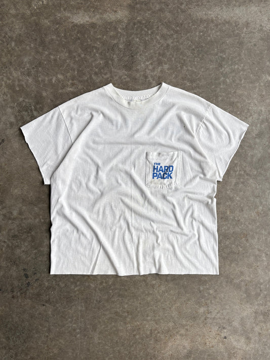 Vintage White Cropped Camel Hard Pack Tee - XL