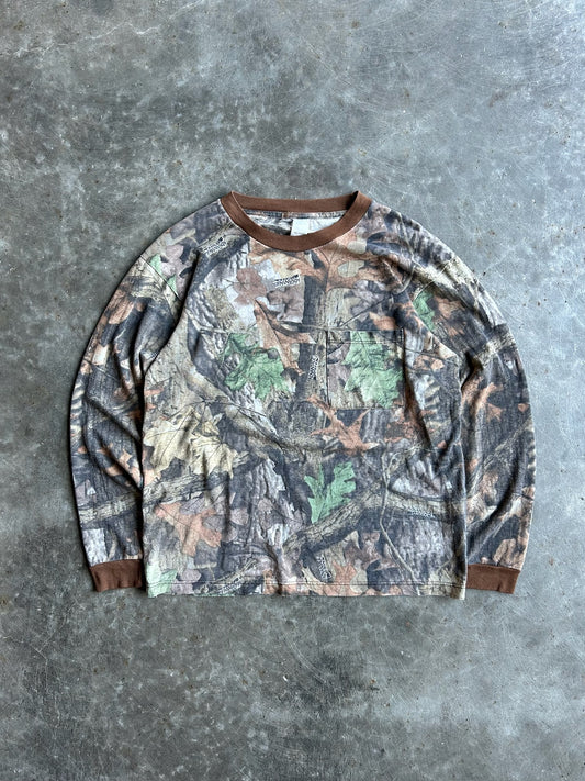 Vintage Advantage Timber Camo Long Sleeve Shirt - L