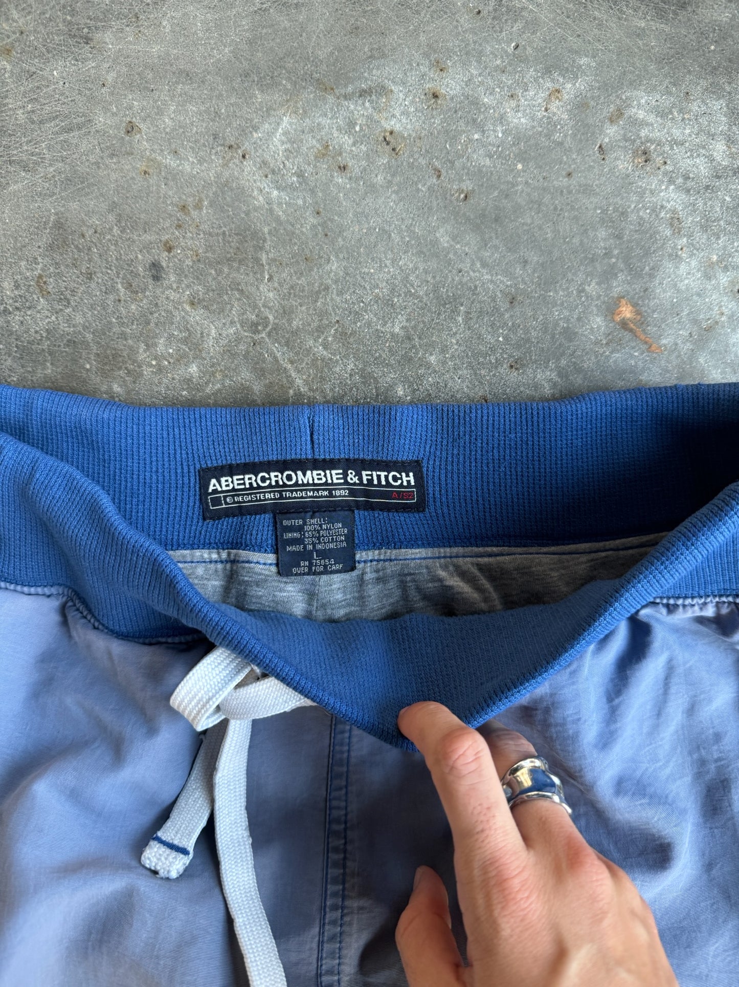 Vintage Powder Blue Abercrombie & Fitch Track Pants - L