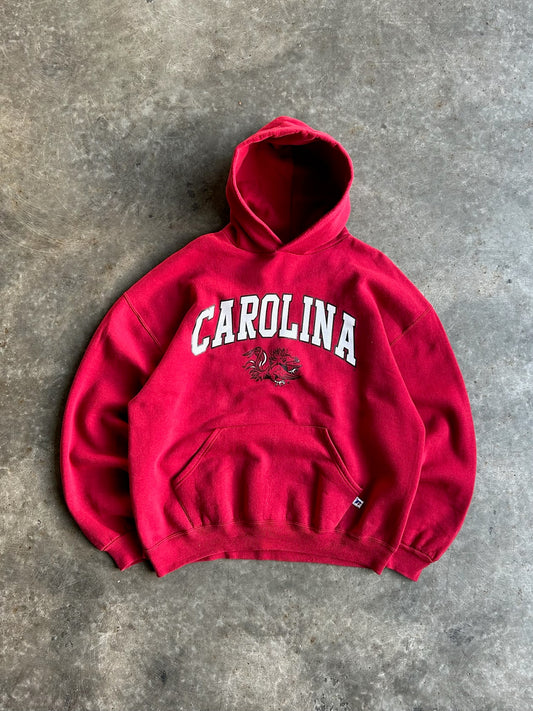 Vintage Red Carolina Russell Hoodie - XL