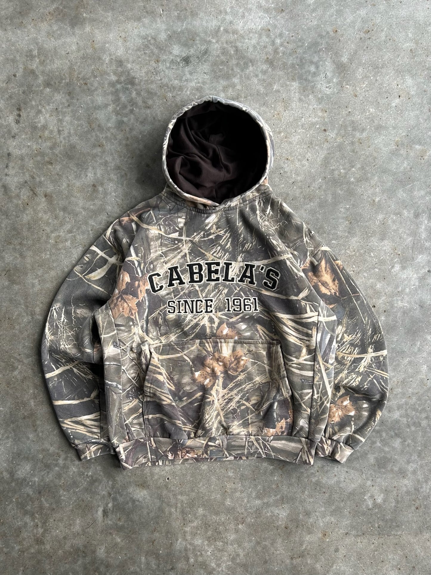 Vintage Camo Cabela’s Hoodie - L