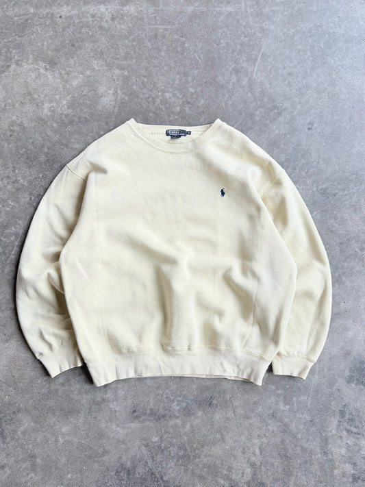 Vintage Baby Yellow Ralph Lauren Crew - L